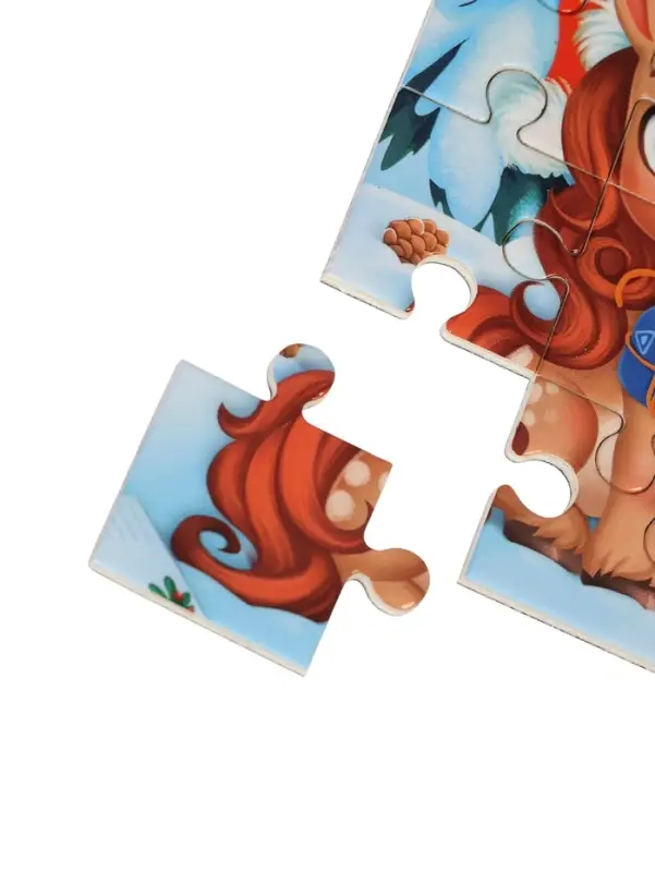 Лесная мастерская Пазл магнитный "Новогодняя лошадка" , 35 деталей