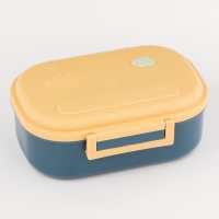 Ланч бокс в школу, контейнер для еды, 1.05 л, с приборами, 20 х 15 х 7,5 см