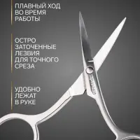 Ножницы маникюрные &laquo;Premium&raquo;, загнутые, широкие, 9 см, на блистере