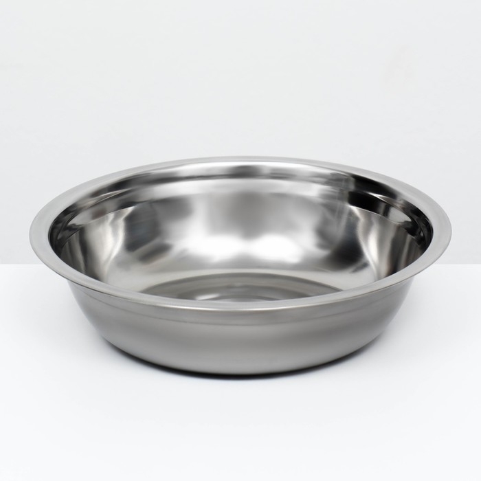 Миска металлическая эконом, 0,85 л, 21 х 6 см Миска металлическая эконом, 0,85 л, 21 х 6 см