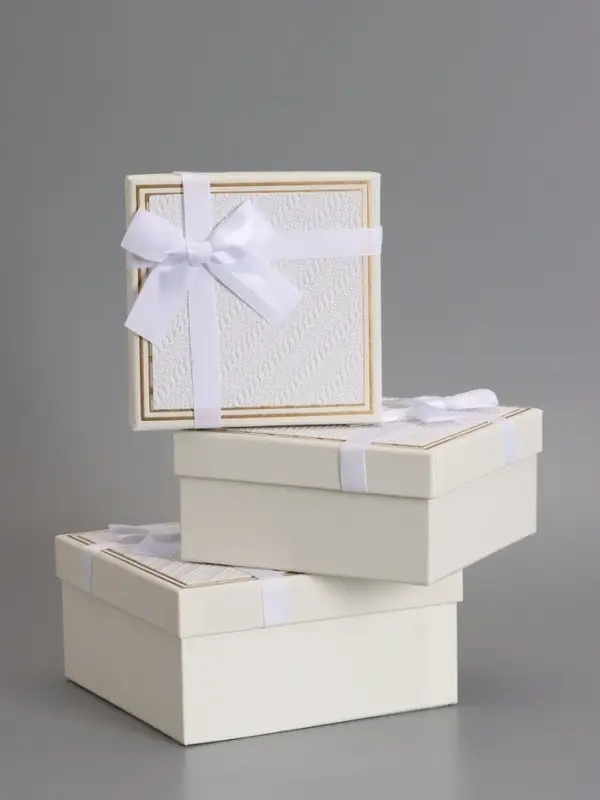 Наборок коробок 3 в 1 прямоугольные 19*19*9.8 17*17*8.0 15*15*6.5 см