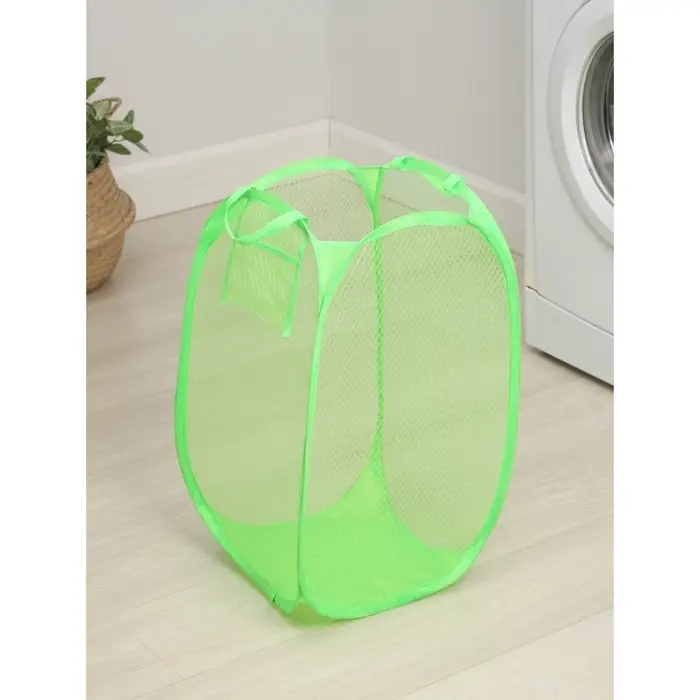 Корзина для белья складная Доляна, 34&times;34&times;56 см, МИКС