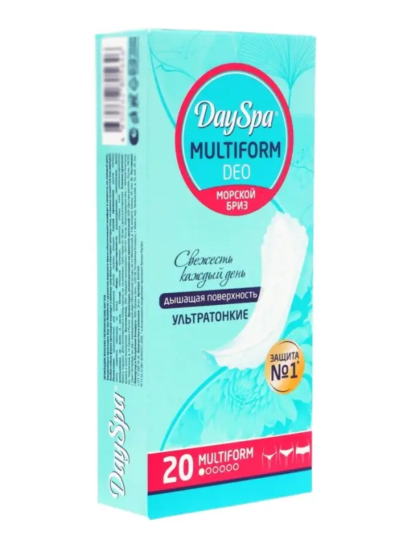 Прокладки ежедневные Day Spa, мультиформ, аромат бриз, ультратонкие, 20 шт.