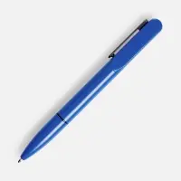 Ручка шариковая Lucenti с подсветкой логотипа, синяя