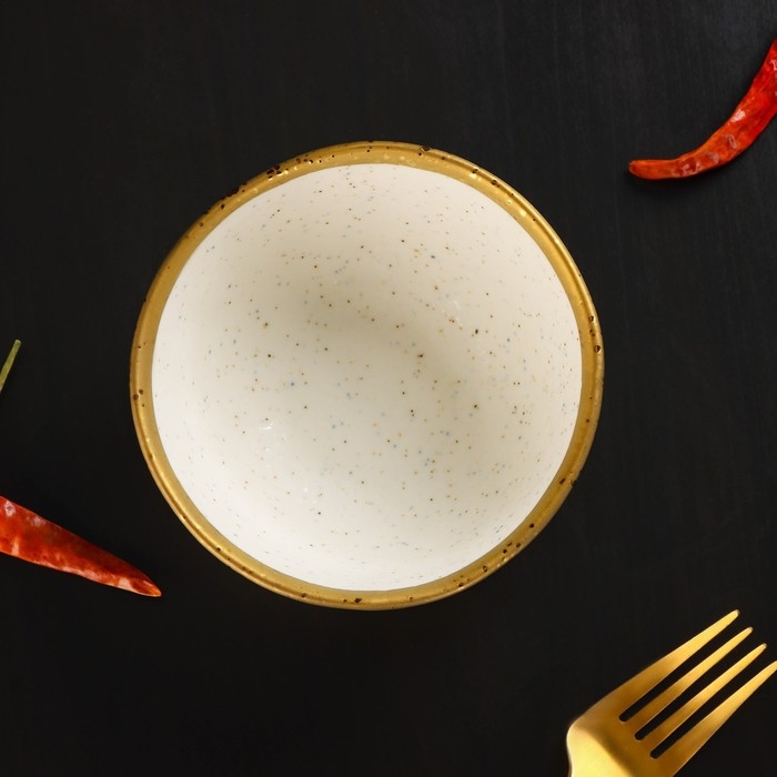 Салатник фарфоровый Magistro Poursephona, 300 мл, d=11,5 см, цвет бежевый Салатник фарфоровый Magistro Poursephona, 300 мл, d=11,5 см, цвет бежевый