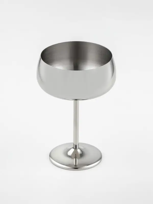 Бокал-коктейльная рюмка, 400 мл, 16&times;11.5 см, нержавеющая сталь, серебристый