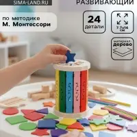 Сортер &laquo;Давай учиться и играть&raquo;, развивающий набор по методике Монтессори