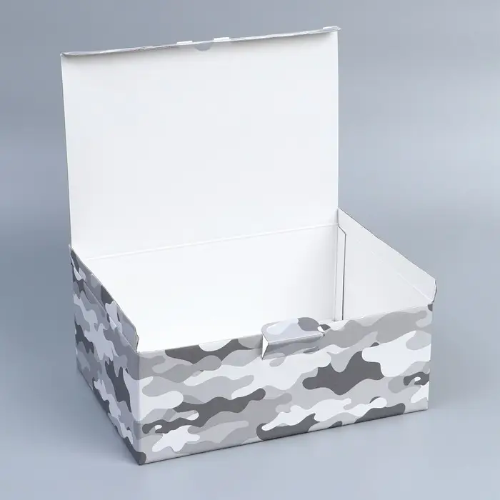 Коробка подарочная сборная, упаковка, «Милитари», 26 х 19 х 10 см Коробка подарочная сборная, упаковка, «Милитари», 26 х 19 х 10 см