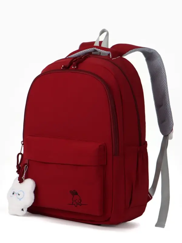 Рюкзак 31*13*48 см, 2 отд, 4 н/карм, Заяц, красный