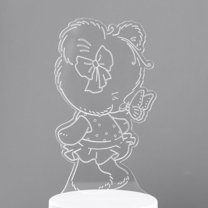 Светильник Светильник "Медвежонок" LED RGB от сети 9,7х9,5х18 см RISALUX