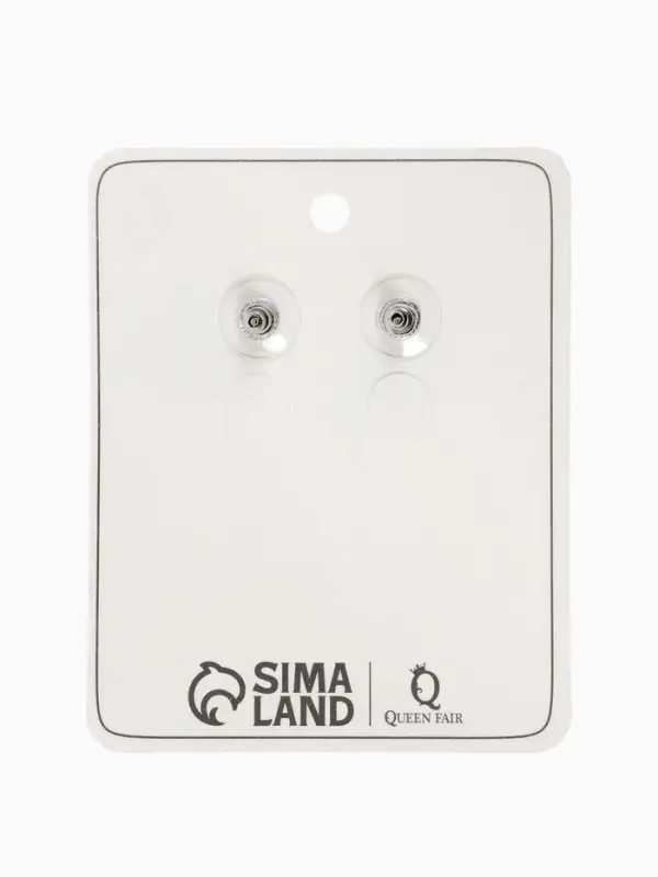 Серьги Серьги "Феерверк", цвет белый в серебре