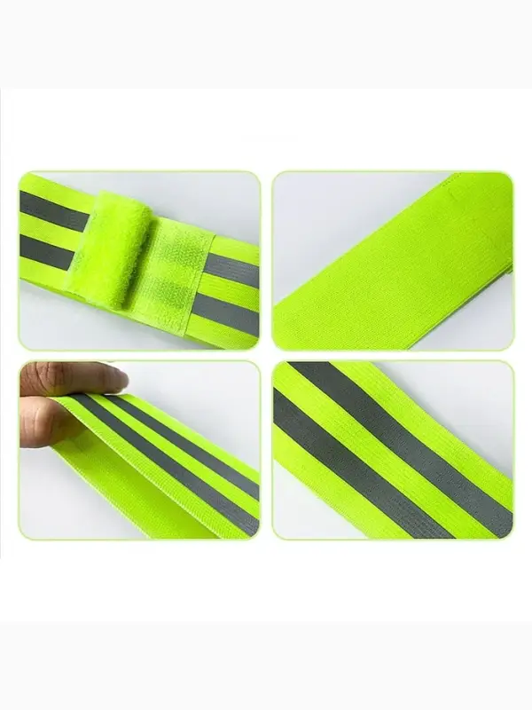 Повязка нарукавная светоотражающая, эластичная, на липучке, 35&times;4.8 см