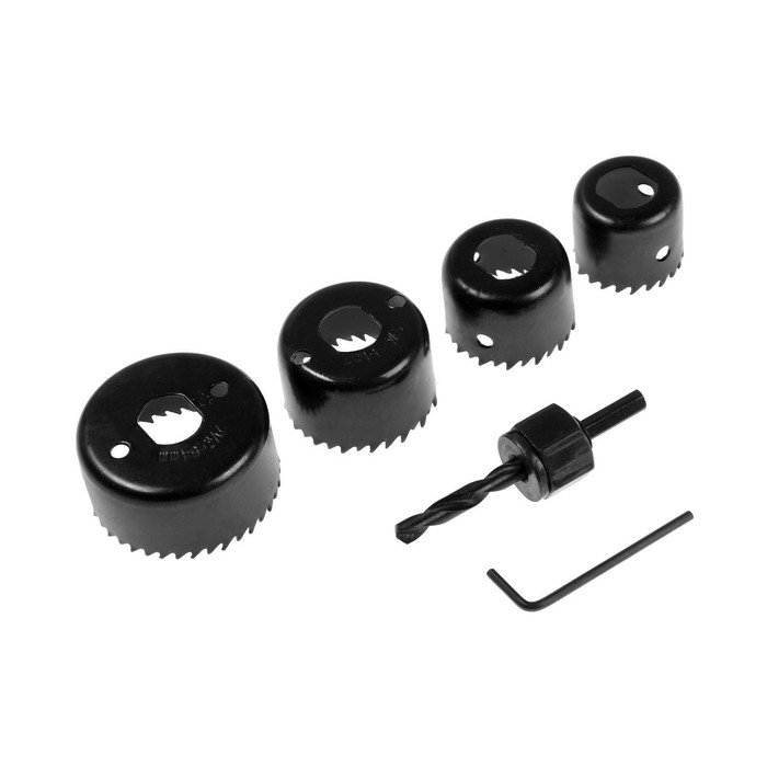 Набор пил кольцевых ТУНДРА, 32-38-44-54 мм, 4 шт. Набор пил кольцевых ТУНДРА, 32-38-44-54 мм, 4 шт.