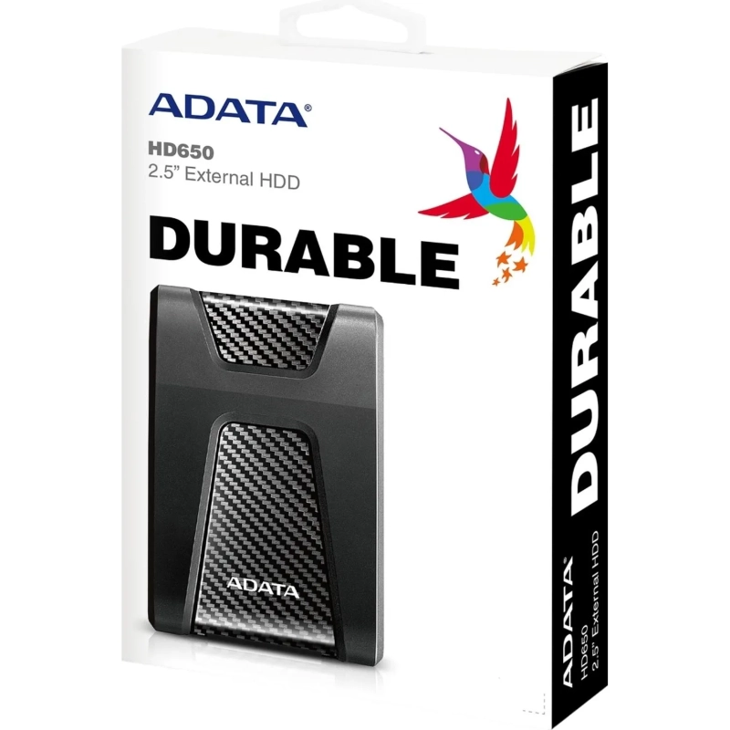 Портативный HDD ADATA HD650, 1TB 2,5, USB 3.1, AHD650-1TU31-CBK