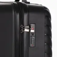 Чемодан на колёсах, 28", кодовый замок, 47&times;28&times;75 см, чёрный