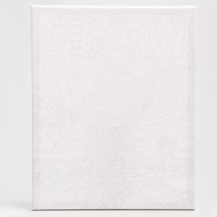 Картина по номерам на холсте с подрамником Картина по номерам на холсте с подрамником "Фестиваль шаров" 40*50 см