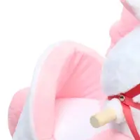 Качалка &laquo;Единорог&raquo;, со спинкой, белая