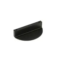 Ручка-скоба CAPPIO H002BL полукруглая, алюминий, L=78 мм, м/о 65 мм, чёрная