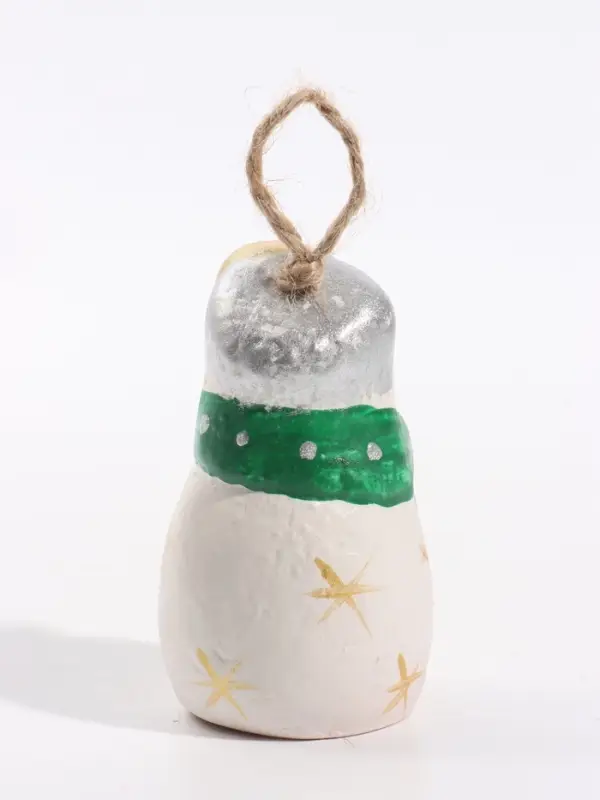 Колокольчик новогодний &laquo;Снежная баба&raquo;, 6&times;8&times;6 см