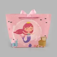 Пакет ламинированный с лентой &laquo;Русалка&raquo;, 28 - 19.5&times;20.5&times;9.5 см