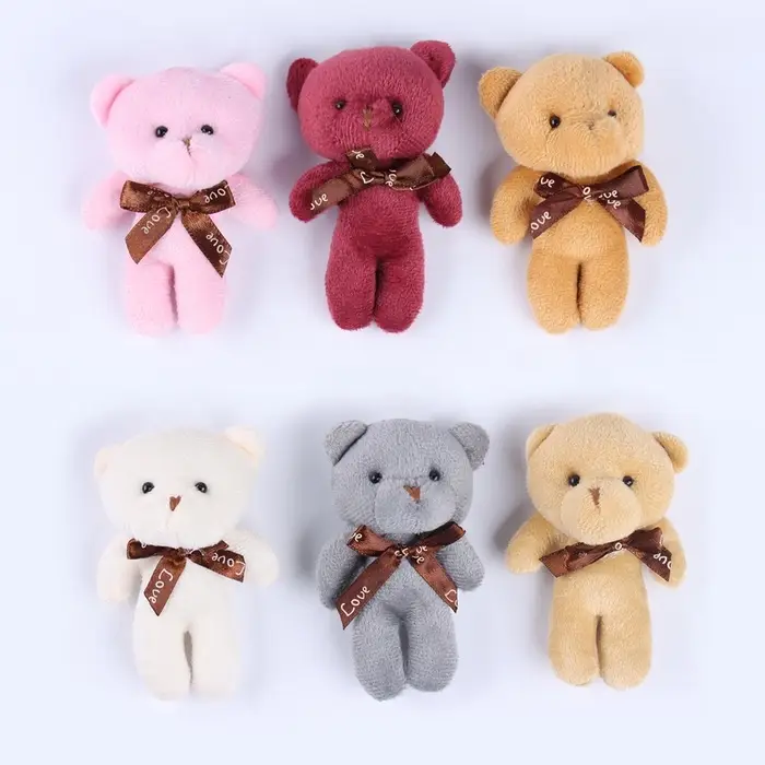 Мягкая игрушка &laquo;Медведь&raquo;, с бантом, 11 см, цвет МИКС