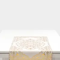 Дорожка сервировочная на стол &laquo;Восток&raquo;, ажурная, 84&times;40 см, ПВХ, золотая