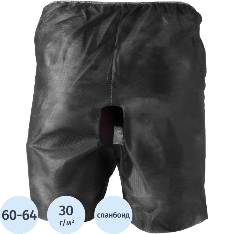 Трусы д/гидрокол. 60-64, черный, 10шт/уп
