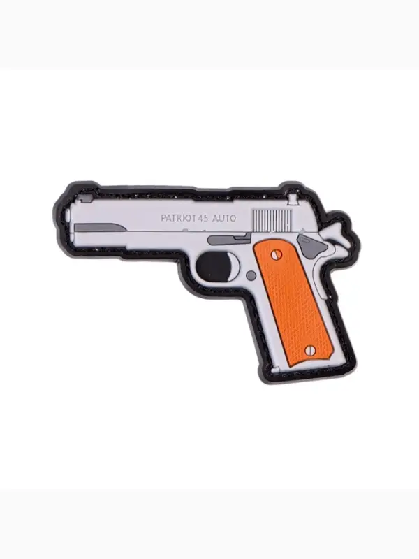 Шеврон на одежду &laquo;Пистолет&raquo;, на липучке, 6&times;5 см, разноцветный