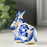 Фигурка фарфор &laquo;Коза большая&raquo;, 7 см, гжель