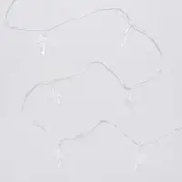 Гирлянда &laquo;Нить&raquo; 5 м с насадками &laquo;Комета&raquo;, IP20, прозрачная нить, 20 LED, свечение мульти (RG/RB), мигание, 220 В