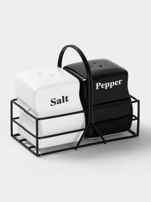 Набор для специй Magistro &laquo;Инь-Янь&raquo;, 2 предмета: солонка, перечница, 150 мл, керамика