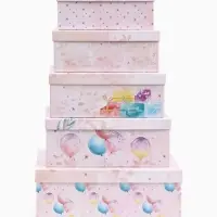 Набор подарочных коробок 5 в 1 &laquo;День рождения&raquo;, 22&times;14&times;8.5 - 32.5&times;20&times;12.5 см