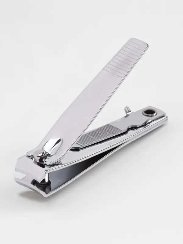 Кусачки книпсер маникюрные, с пилкой, 5.5 см, на блистере, с цепочкой