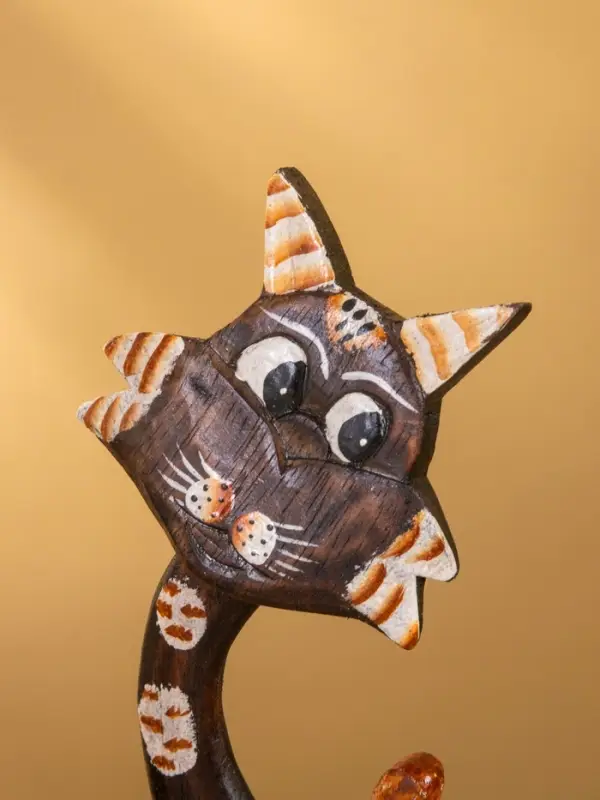 Сувенир на подставке «Киса», 25-27 см, дерево, МИКС