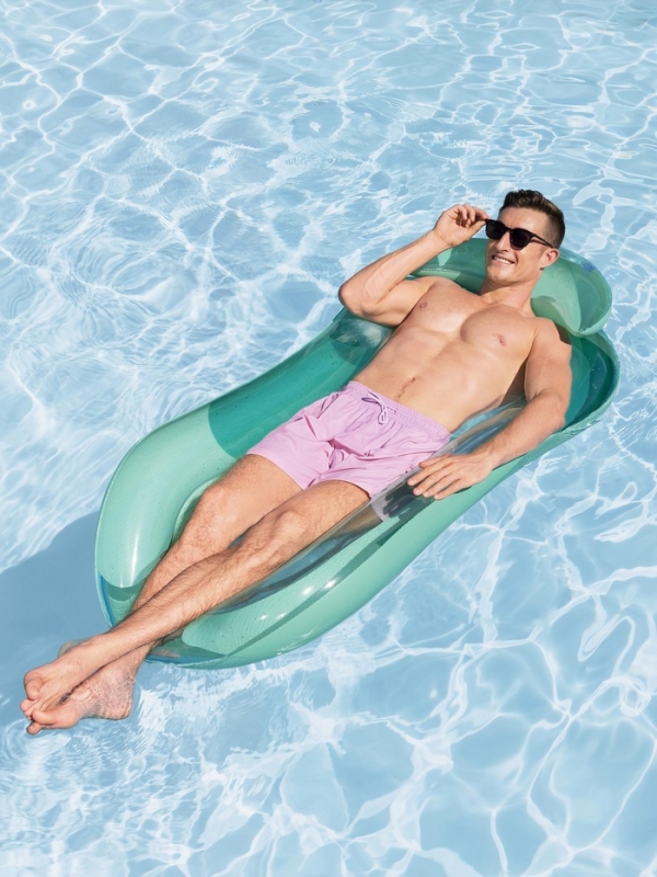 Шезлонг надувной для плавания, 160 х 84 см, цвета МИКС, 43103 Bestway Шезлонг надувной для плавания, 160 х 84 см, цвета МИКС, 43103 Bestway