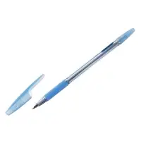 Ручка шариковая ErichKrause R=301 Spring Stick & Grip, узел 0.7 мм, синяя, резиновый упор, МИКС