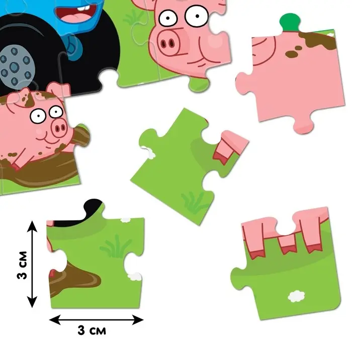 Пазл &laquo;Синий трактор: Весёлая ферма&raquo;, 24 элемента