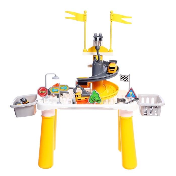 Интерактивный набор-парковка «Приключения на стройке», 4 машинки в наборе, подвижные элементы, аксессуары Интерактивный набор-парковка «Приключения на стройке», 4 машинки в наборе, подвижные элементы, аксессуары