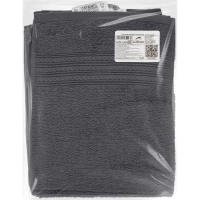 Набор полотенец махровых Luscan/бордюр 400г/м2, 40х70 серый, 10шт/уп