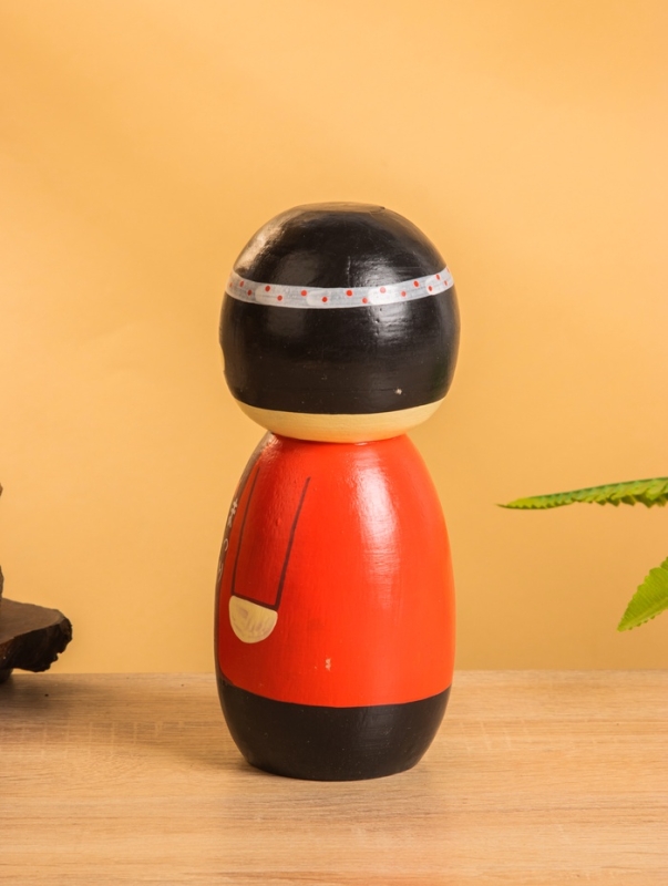 Деревянная кукла кокеши Деревянная кукла кокеши "Хидео" 9х9х21 см