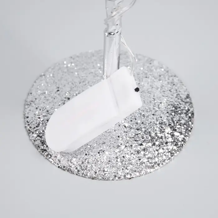 Светодиодный куст &laquo;Кристаллы&raquo; 45&times;30&times;3 см, 20 LED, постоянное свечение, от батареек CR2032&times;2 (в комплекте), свечение тёплое белое