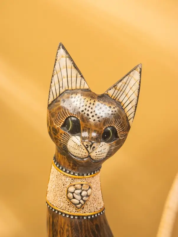 Сувенир «Кошка», 60×14×6 см, дерево, коричневый, МИКС Сувенир «Кошка», 60×14×6 см, дерево, коричневый, МИКС