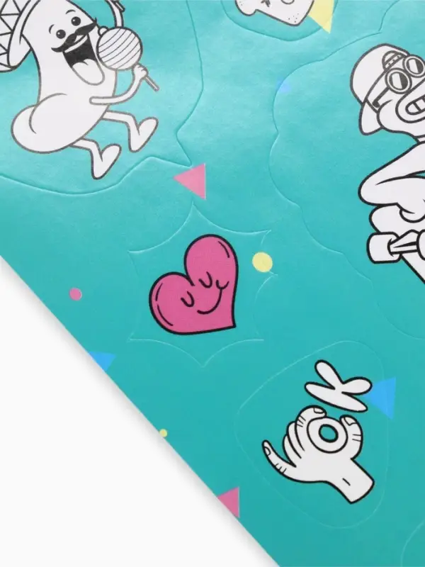 Наклейки детские, раскраска, 3 листа, А5 «Приколы»