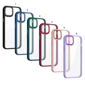 Чехол для iPhone 14 Plus цветной бампер