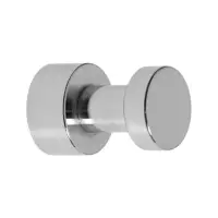 Крючки мебельные CAPPIO TKD033, однорожковый, цвет хром, набор 2 шт