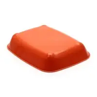 Туалет округлый с сеткой 33.5&times;25&times;6 см, бежево-коричневый
