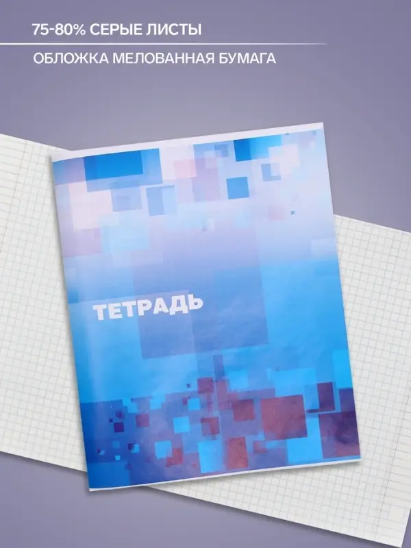 Тетрадь 48 листов в клетку Calligrata «Графика», обложка мелованная бумага, серые листы, МИКС Тетрадь 48 листов в клетку Calligrata «Графика», обложка мелованная бумага, серые листы, МИКС