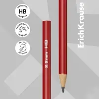 Карандаш чернографитных ErichKrause «Deep Classic triangular», НВ, грифель d=2.2 мм, дерево, трёхгранный, в тубусе, МИКС