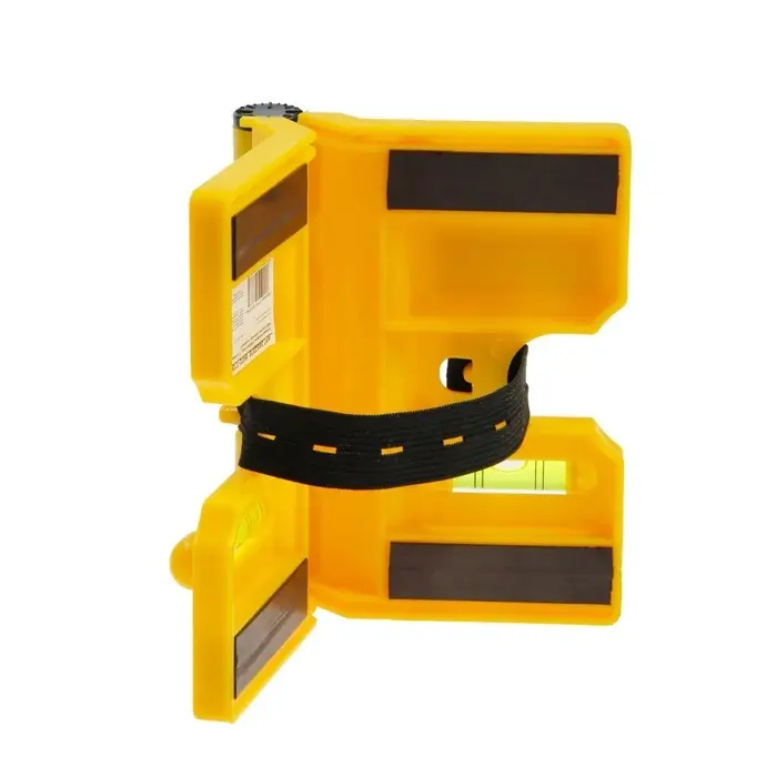 Уровень угловой магнитный ТУНДРА, складной, 3 глазка