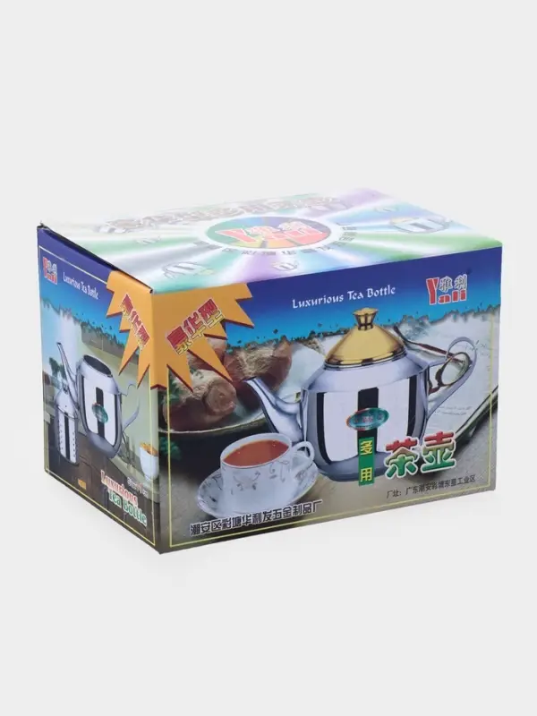 Заварочный чайник &laquo;Альваро&raquo;, 500 мл, металлическое сито, нержавеющая сталь, фиксированная ручка